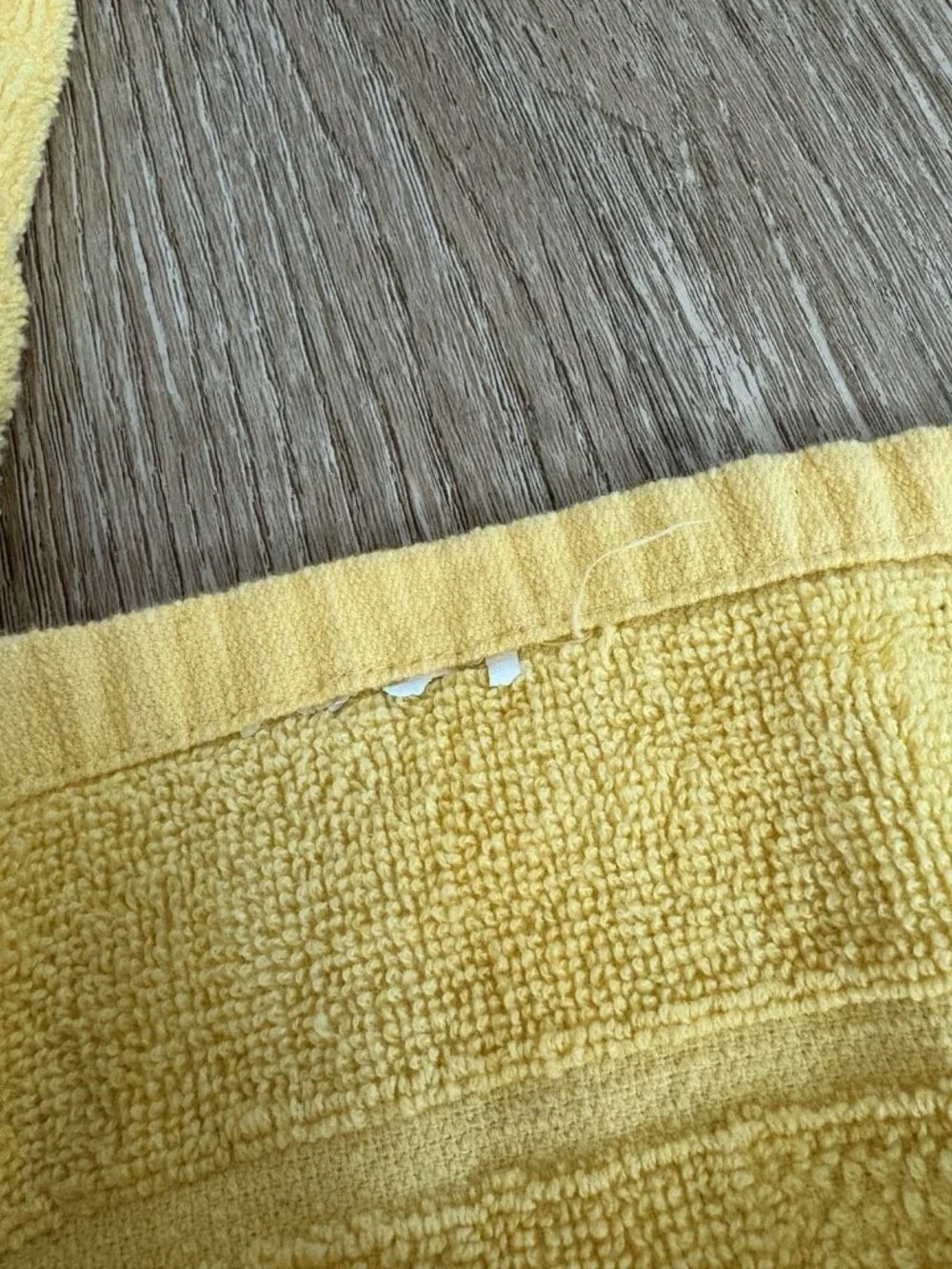 Vintage Yellow Towel Bundle Sculptured Pattern